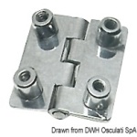 Cerniera inox cieca 51x45 rett