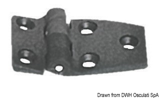 4.0.2 Cerniera nylon mm.54x38 nera - immagine 1