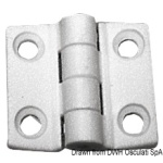 Cerniera nylon mm 38x38 bianca