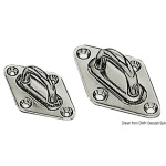 Basetta inox 40x64 mm