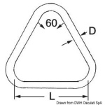 Triangoli inox 4x20 mm - immagine 2