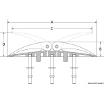 Bitta abbattibile Wing 280x44 mm - immagine 3