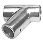 Raccordo lega leggera T 60° 25 mm