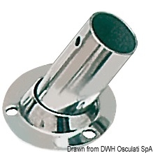 4.0.2 Basetta tonda inox 60° 22 mm - immagine 1