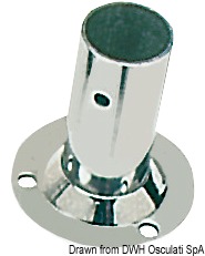 4.0.2 Basetta tonda inox 90° 22 mm - immagine 1