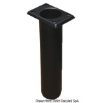 Portacanne polipr. quadrato UV stab. nero 230 mm