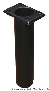 41.164.01.jpg Portacanne polipr. quadrato UV stab. nero 230 mm - immagine 1
