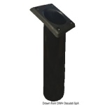 Portacanne polipr. quadrato UV stab. nero 240 mm