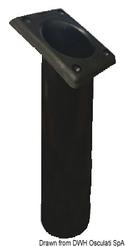 41.164.03.jpg Portacanne polipr. quadrato UV stab. nero 240 mm - immagine 1
