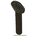 Portacanne polipr. ovale UV stab. nero 240 mm