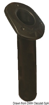 41.164.05.jpg Portacanne polipr. ovale UV stab. nero 240 mm - immagine 1