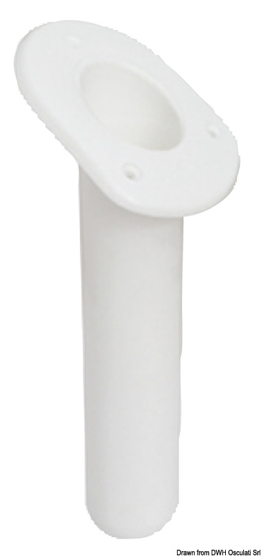 41.164.06.jpg Portacanne polipr. ovale UV stab. bianco 240 mm - immagine 1