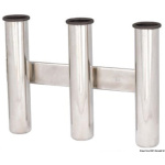 Reggicanne inox a parete 3 posti