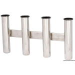 Reggicanne inox a parete 4 posti