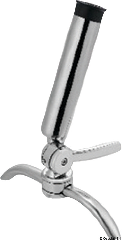 41.168.51.jpg Portacanne orientabile in acciaio inox 316 per fissaggio su tubi - immagine 1