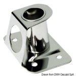 Base candeliere inox 4° 25 mm
