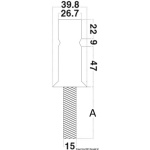 Basetta candeliere 30 x 2 mm - immagine 2