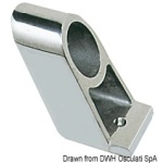 Supporto corrimano centrale ottone cromato 22 mm