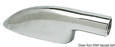 4.0.2 Supporto corrimano terminale ottone cromato 22 mm - immagine 1