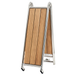Passerella inox/iroko cm 160