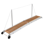 Passerella pieghevole teak 210 cm - immagine 2