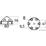 Anodo compatibile con eliche Max-Prop 35/45 mm