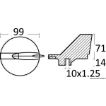 Anodo magnesio Yamaha 225/300 HP - immagine 2