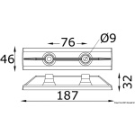 Anodo zinco barra entrobordo Yamaha - immagine 2