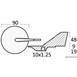 Anodo zinco Yamaha Mariner - immagine 2