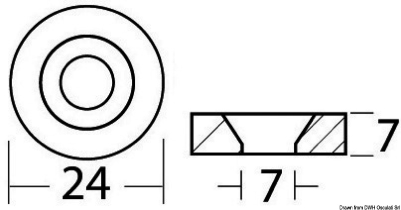 43.259.98_dis.jpg Anodo alluminio Ø mm 24 Yamaha - immagine 1