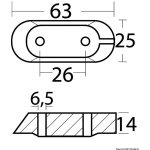 Anodo zinco cavalletto Yamaha 4/70 HP - immagine 4