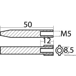 Anodo Yamaha  40/200 HP - immagine 2