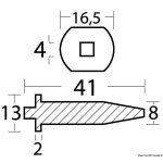 Anodo Yamaha 20/25 HP - immagine 2