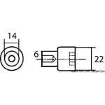Anodi cilindro Yamaha 80/250 HP - immagine 2