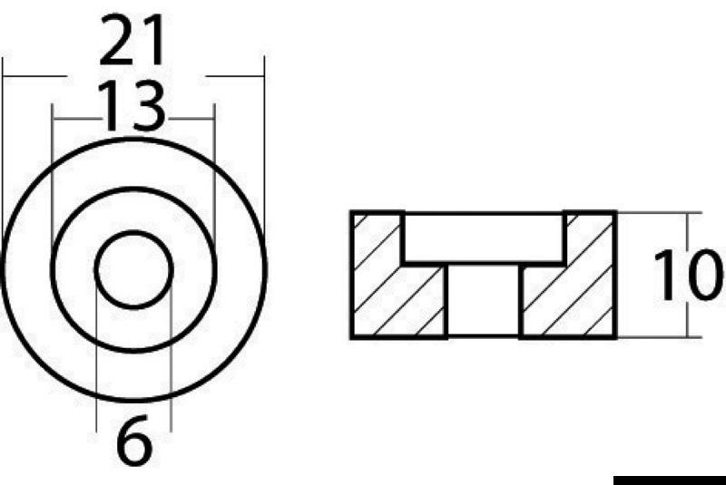 43.261.02_dis.jpg Anodo alluminio Suzuki fuoribordo - immagine 1
