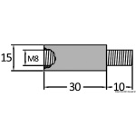 Anodo Volvo m/f da 7/16" - immagine 2