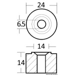Anodo collettore 40/50/60 HP