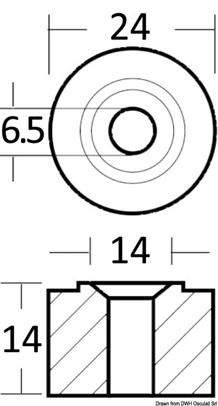 43.292.20_dis.jpg Anodo collettore 40/50/60 HP - immagine 1