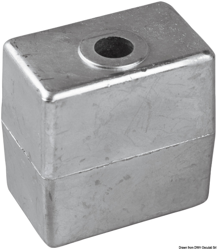 43.317.00-01-02-10-11-12.jpg Anodo piede 50/200 HP zinco diam. foro 8 - immagine 1