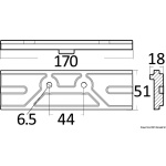 Anodo piastra FB Mercury/Mariner 150 HP - immagine 2