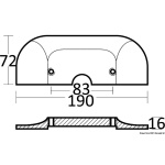 Anodo magnesio piastra AlphaOne E/FB - immagine 2