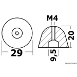 Anodo Bow Truster Ø mm 29x20 - immagine 2