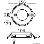 Anodo alluminio collare VOLVO 280/290 - immagine 2