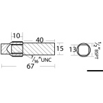Anodo Volvo 67 mm x Ø 1/2’’ BSPT - immagine 2