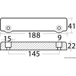 Anodo barra magnesio Volvo Penta - immagine 3