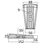 Anodo magnesio piede Volvo SX/DPS