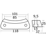 Anodo alluminio Volvo DPR-DPH - immagine 2