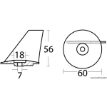 Anodo pinna Tohatsu 25/50HP - immagine 2