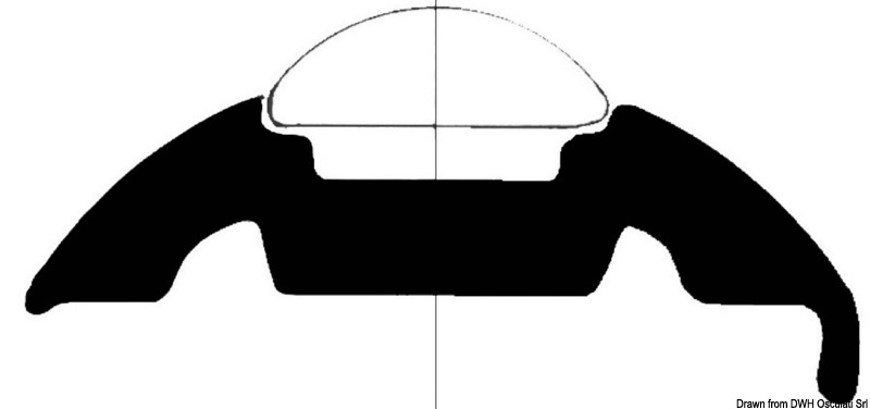44.480.16.jpg Base per profili PVC bianco 30 mm - immagine 1