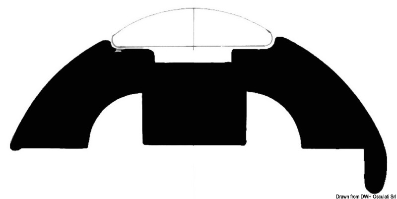 44.480.18.jpg Base per profili PVC bianco 40 mm - immagine 1